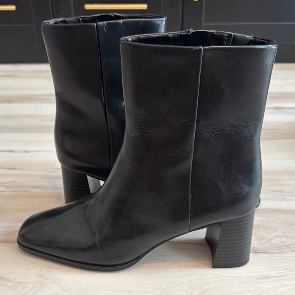 NORDSTROM RACK Normandy Block Heel Bootie In Black - Picture 2 of 9